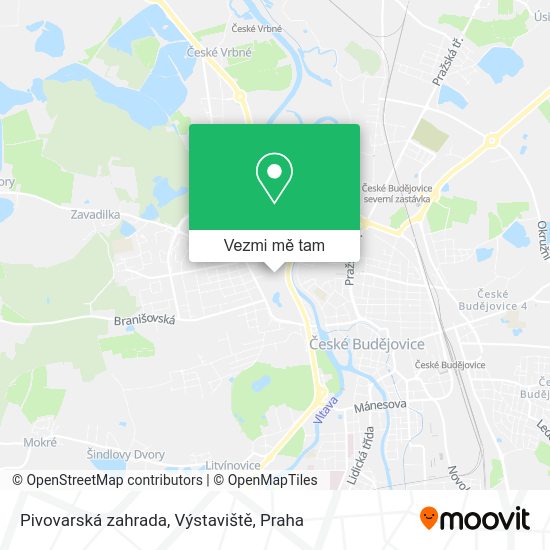 Pivovarská zahrada, Výstaviště mapa