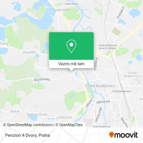 Penzion 4 Dvory mapa