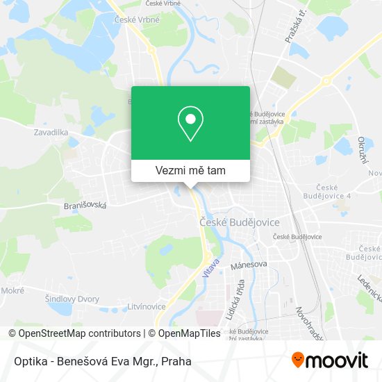 Optika - Benešová Eva Mgr. mapa