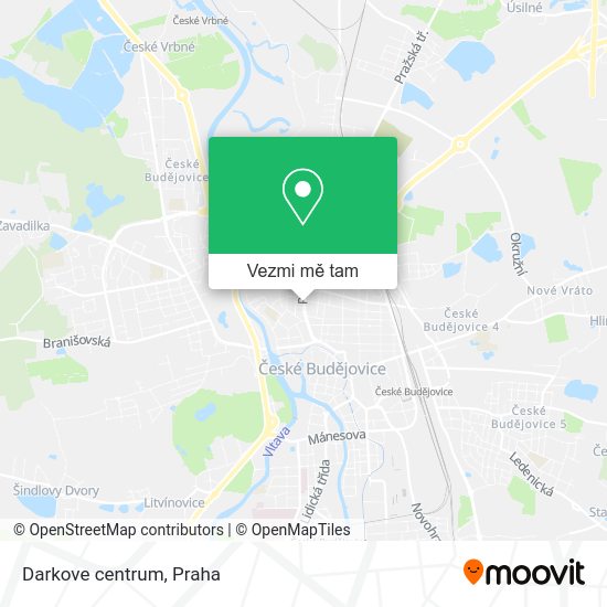 Darkove centrum mapa