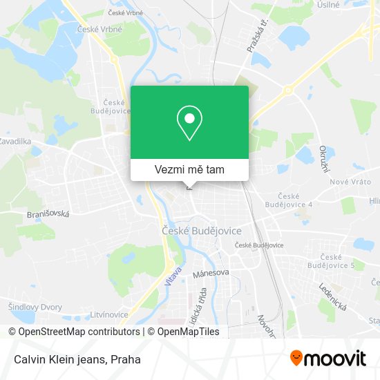 Calvin Klein jeans mapa