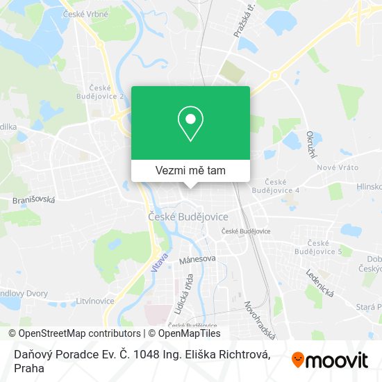 Daňový Poradce Ev. Č. 1048 Ing. Eliška Richtrová mapa