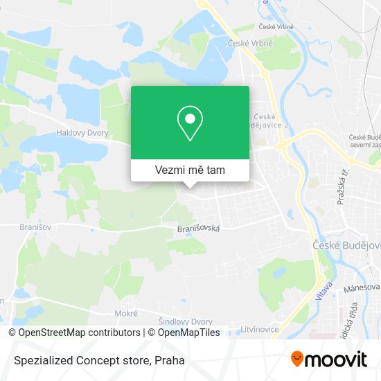 Spezialized Concept store mapa