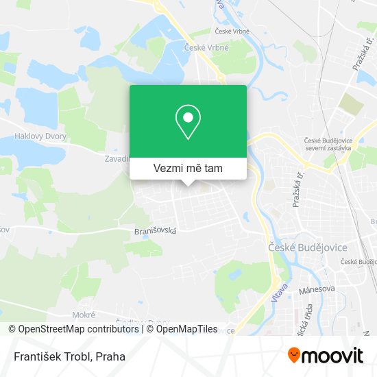 František Trobl mapa
