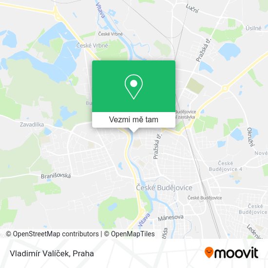 Vladimír Valíček mapa
