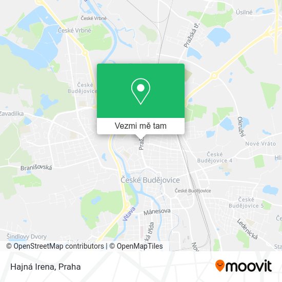 Hajná Irena mapa
