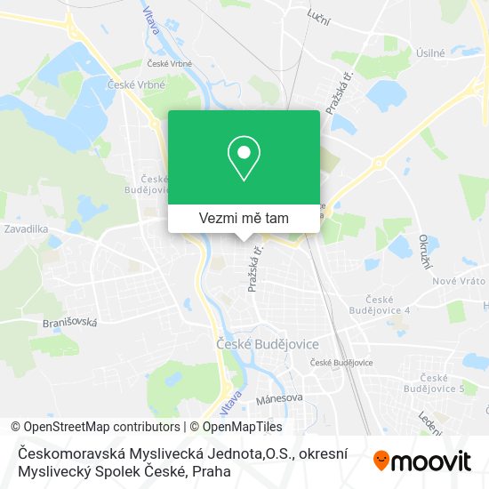 Českomoravská Myslivecká Jednota,O.S., okresní Myslivecký Spolek České mapa