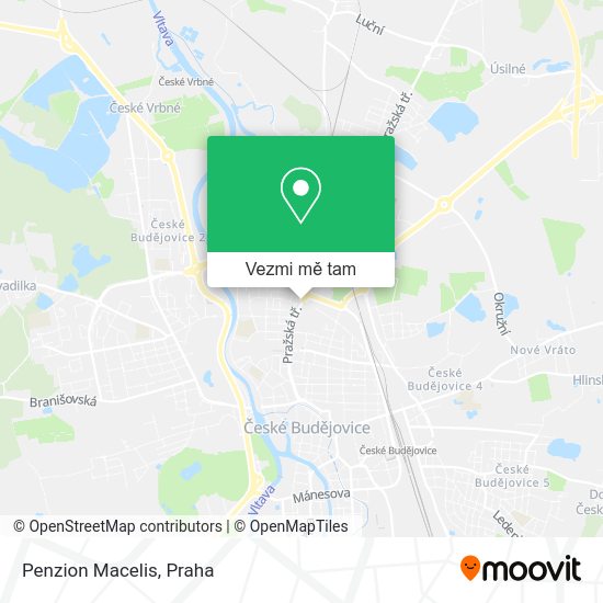 Penzion Macelis mapa
