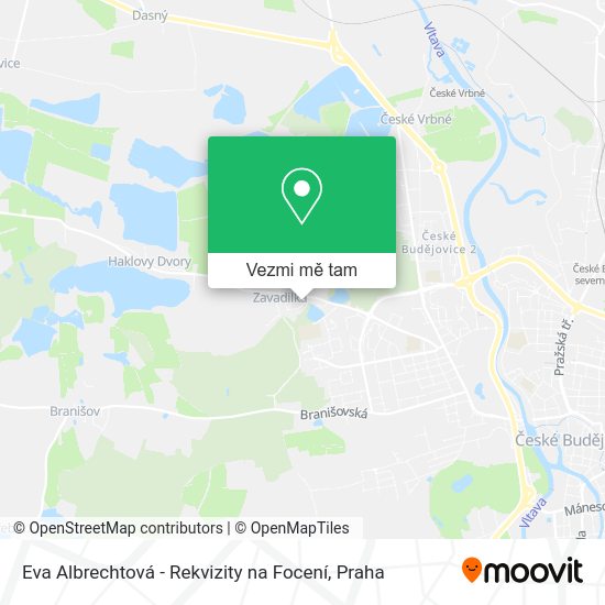 Eva Albrechtová - Rekvizity na Focení mapa