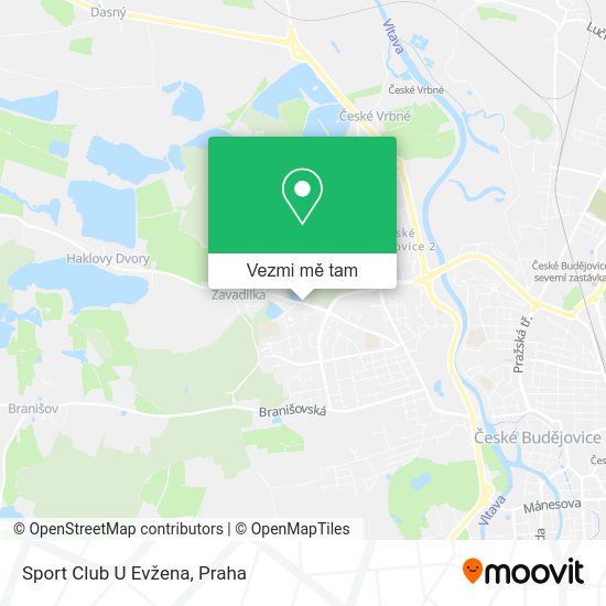 Sport Club U Evžena mapa