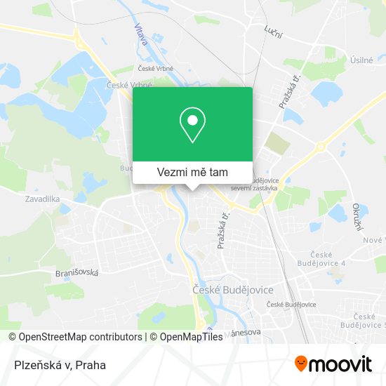 Plzeňská v mapa