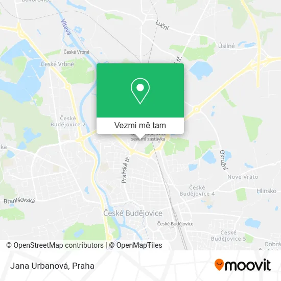 Jana Urbanová mapa