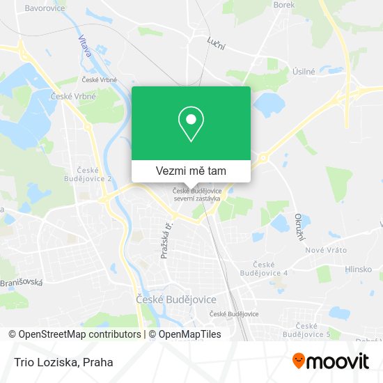 Trio Loziska mapa