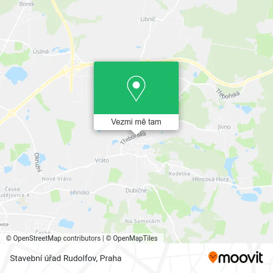 Stavební úřad Rudolfov mapa