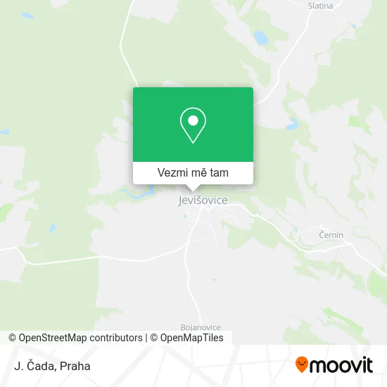J. Čada mapa
