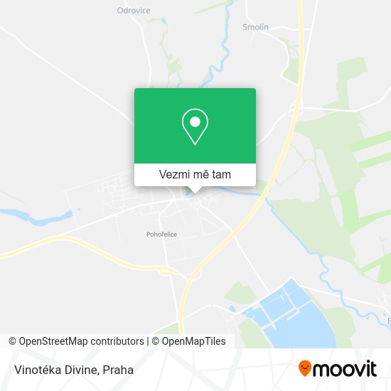 Vinotéka Divine mapa