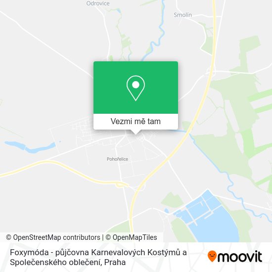 Foxymóda - půjčovna Karnevalových Kostýmů a Společenského oblečení mapa
