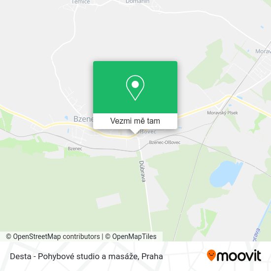 Desta - Pohybové studio a masáže mapa
