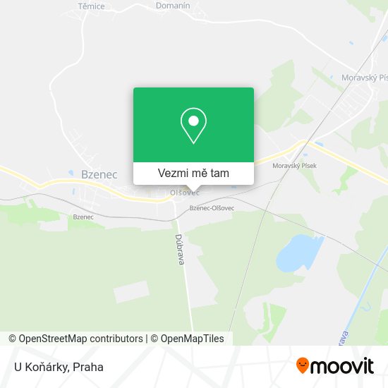 U Koňárky mapa