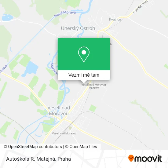 Autoškola R. Matějná mapa