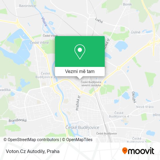 Voton.Cz Autodily mapa