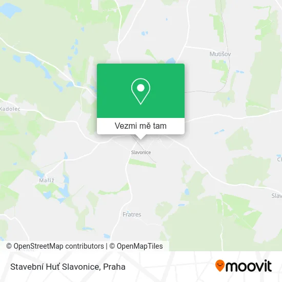 Stavební Huť Slavonice mapa
