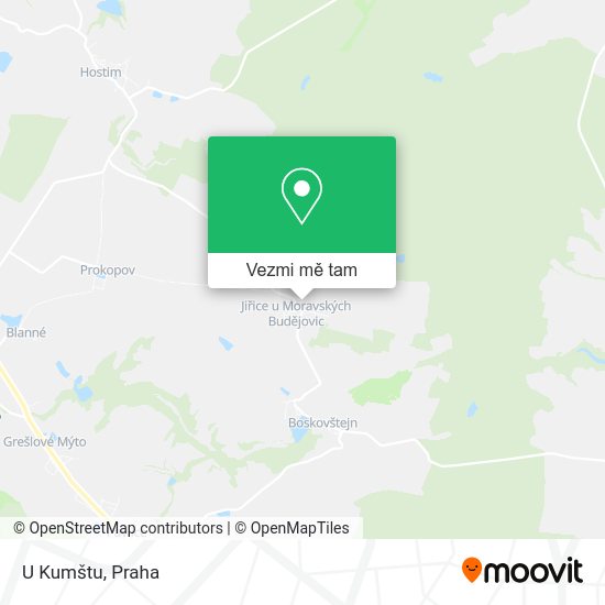 U Kumštu mapa