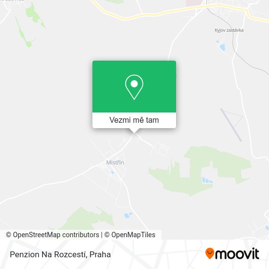 Penzion Na Rozcestí mapa
