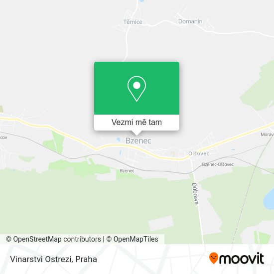 Vinarstvi Ostrezi mapa