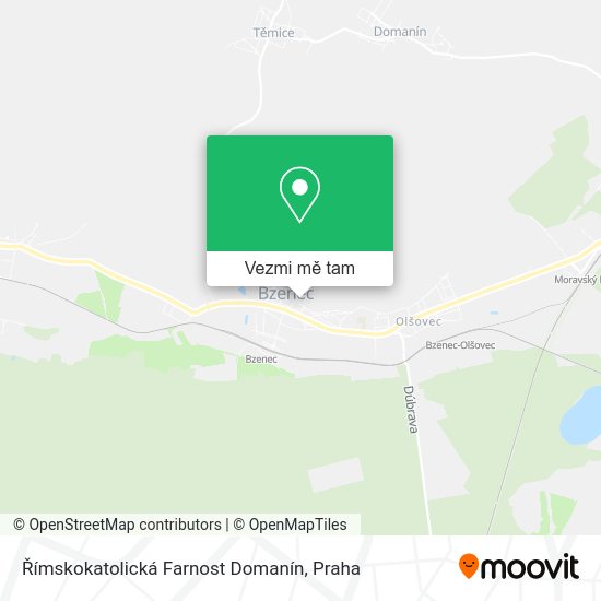 Římskokatolická Farnost Domanín mapa