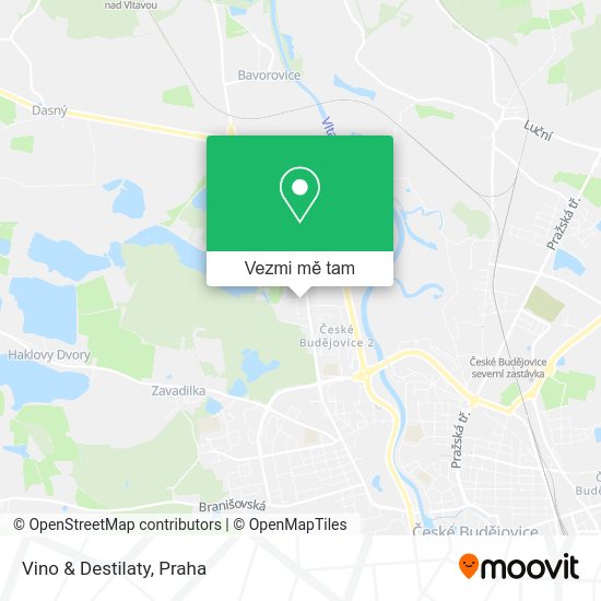 Vino & Destilaty mapa