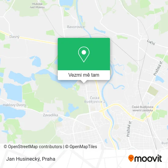 Jan Husinecký mapa