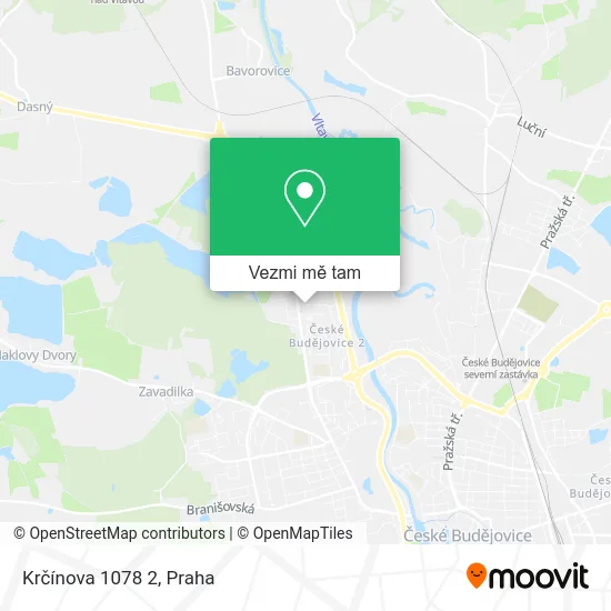 Krčínova 1078 2 mapa