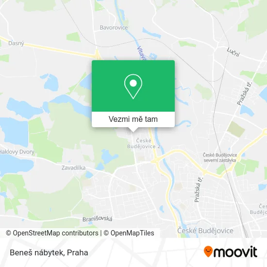 Beneš nábytek mapa