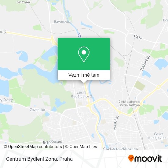 Centrum Bydlení Zona mapa