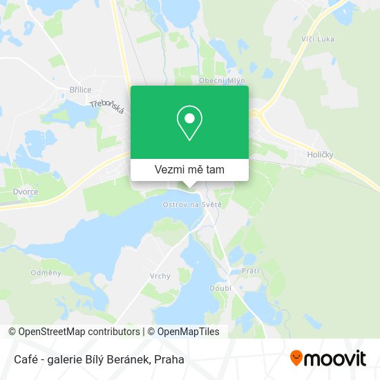 Café - galerie Bílý Beránek mapa