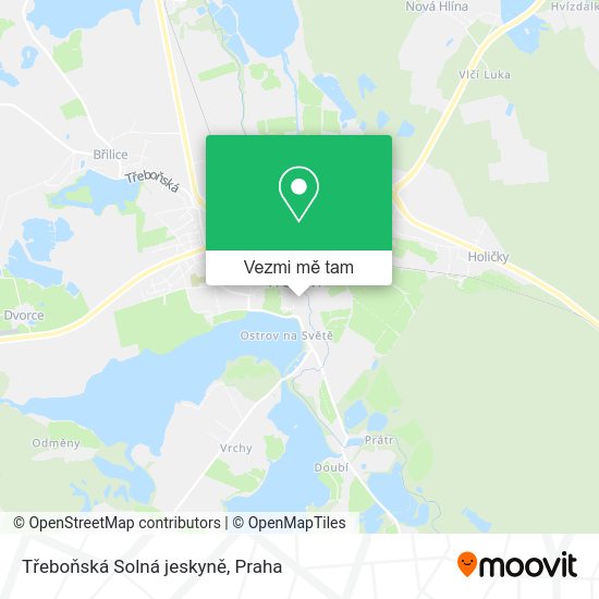 Třeboňská Solná jeskyně mapa