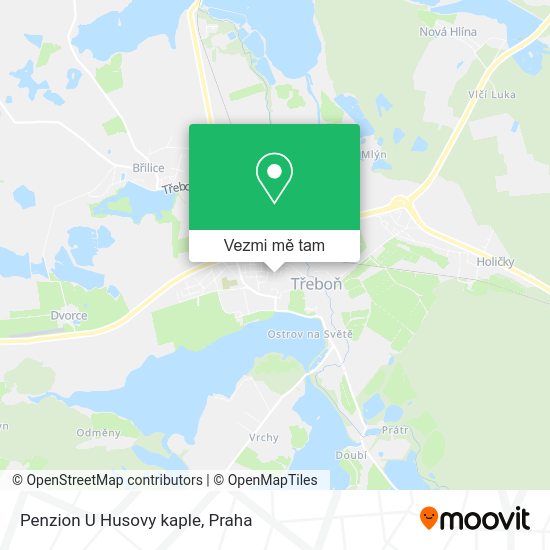 Penzion U Husovy kaple mapa