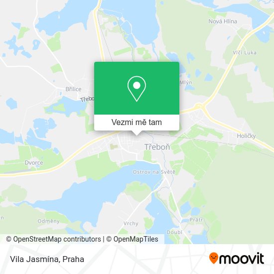 Vila Jasmína mapa