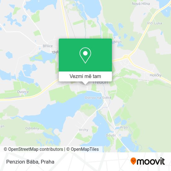 Penzion Bába mapa