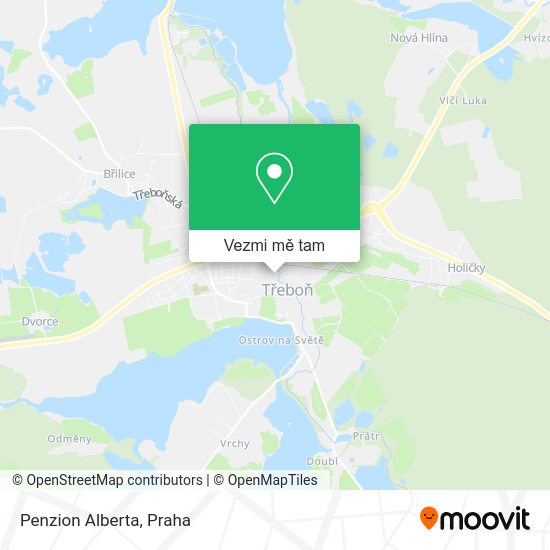 Penzion Alberta mapa
