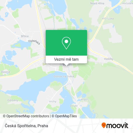 Česká Spořitelna mapa