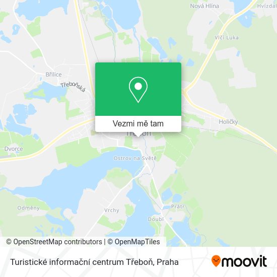Turistické informační centrum Třeboň mapa