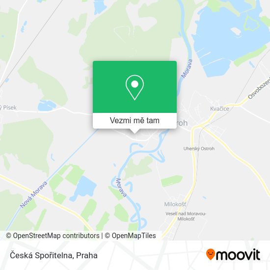 Česká Spořitelna mapa