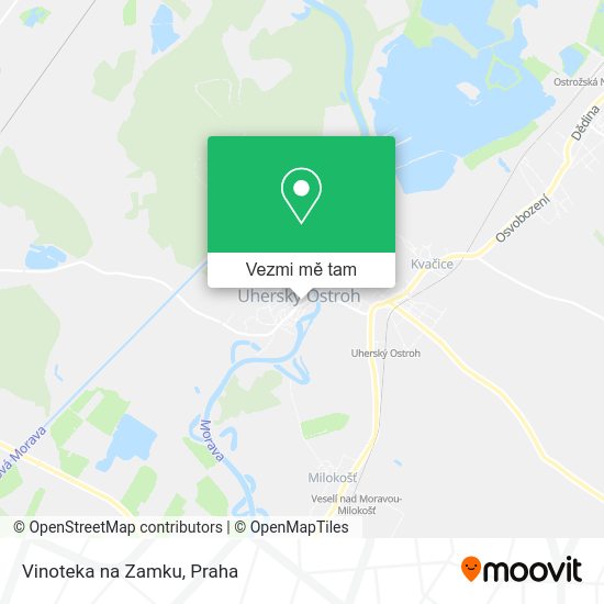 Vinoteka na Zamku mapa