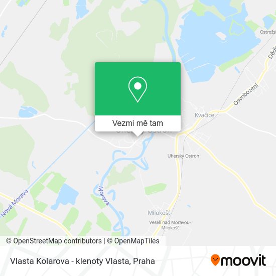 Vlasta Kolarova - klenoty Vlasta mapa