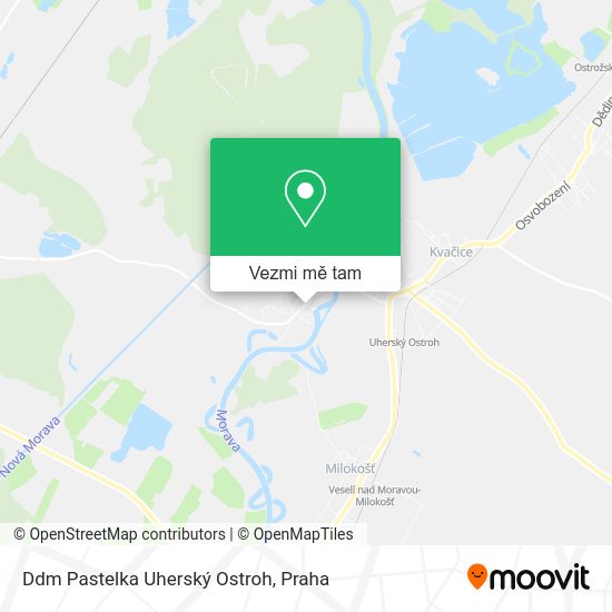 Ddm Pastelka Uherský Ostroh mapa