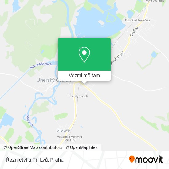 Řeznictví u Tří Lvů mapa