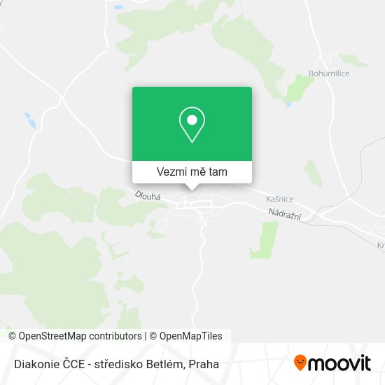 Diakonie ČCE - středisko Betlém mapa