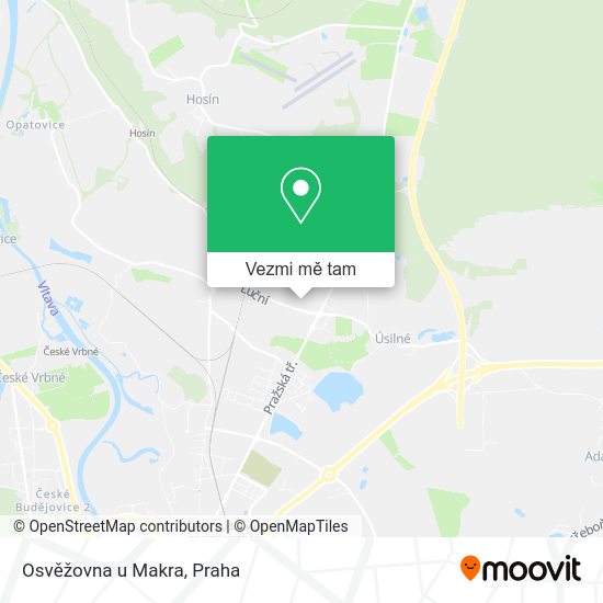 Osvěžovna u Makra mapa